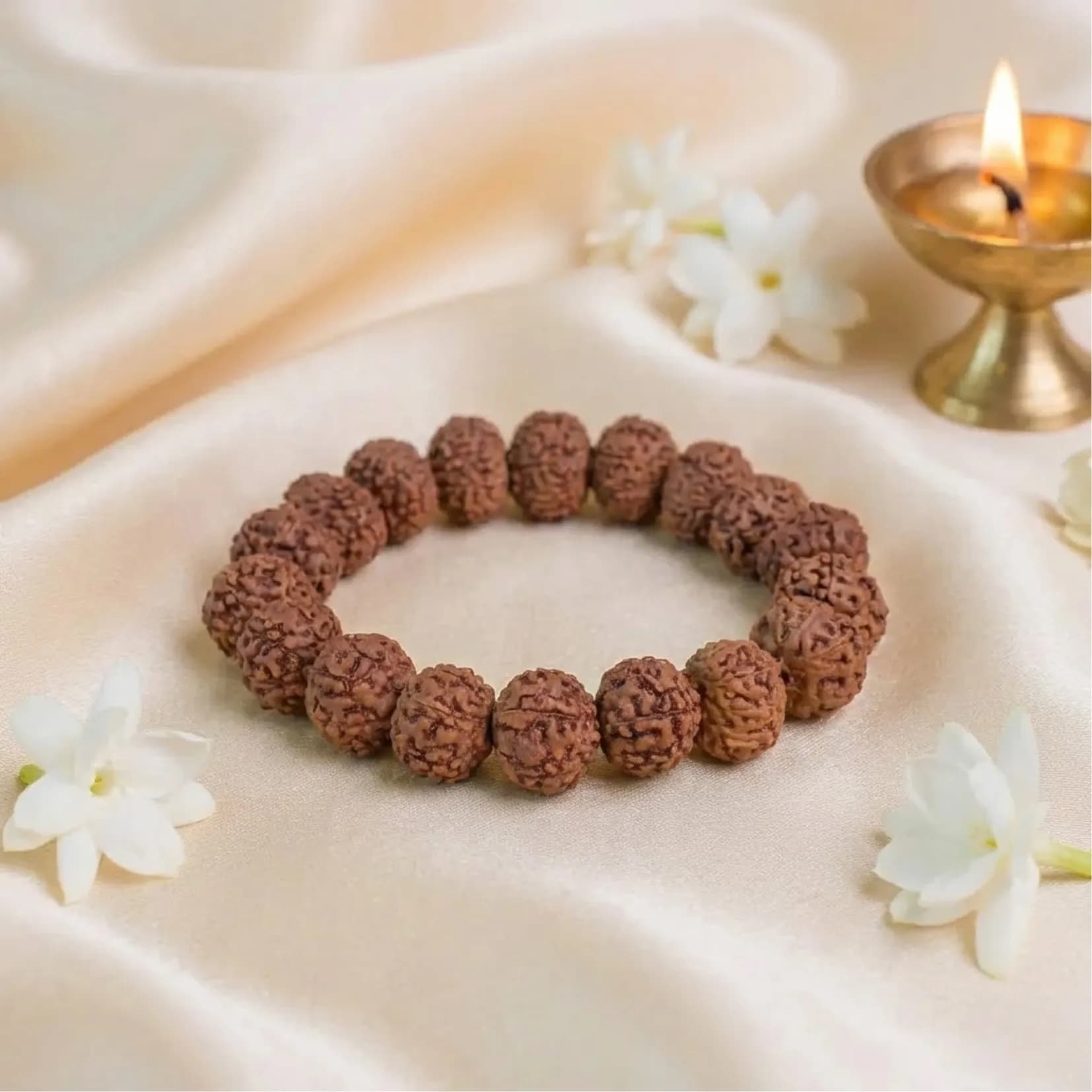 7 Mukhi Rudraksha (Dhan Varsha) Bracelet - Authentic AstroJi Spiritual Product